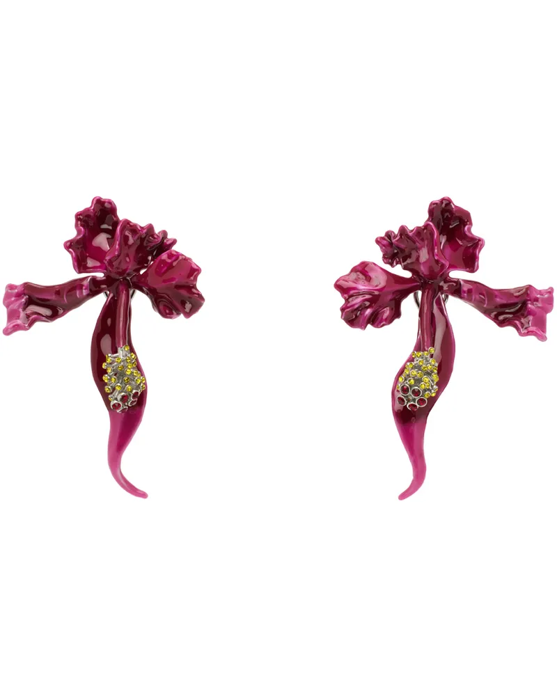 Marc Jacobs Pink 'The Future Floral' Earrings 041