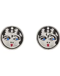 CHOPOVA LOWENA Silver Lippy Earrings Silver