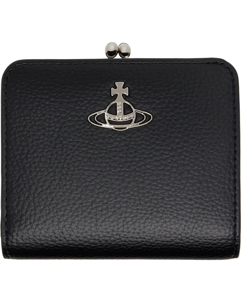 Vivienne Westwood Black Logo Bifold Wallet N403