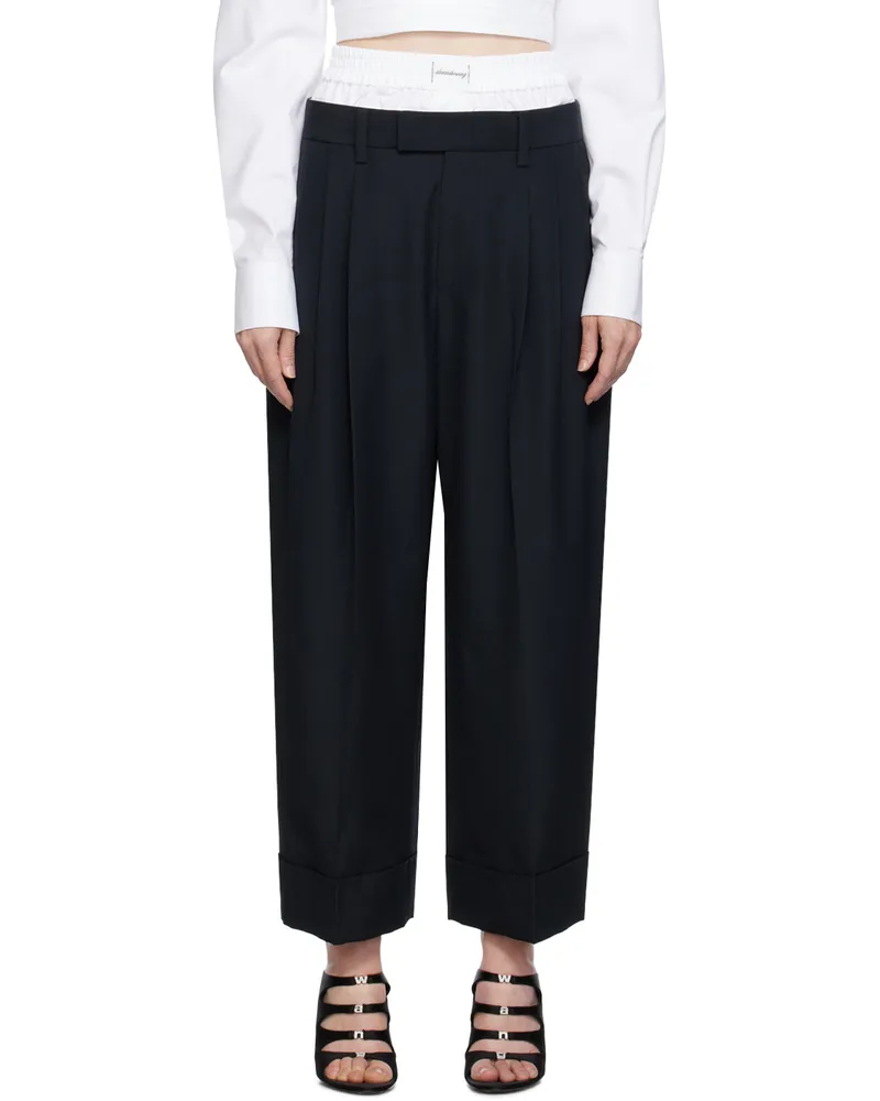 Alexander Wang Black Layered Trousers 001
