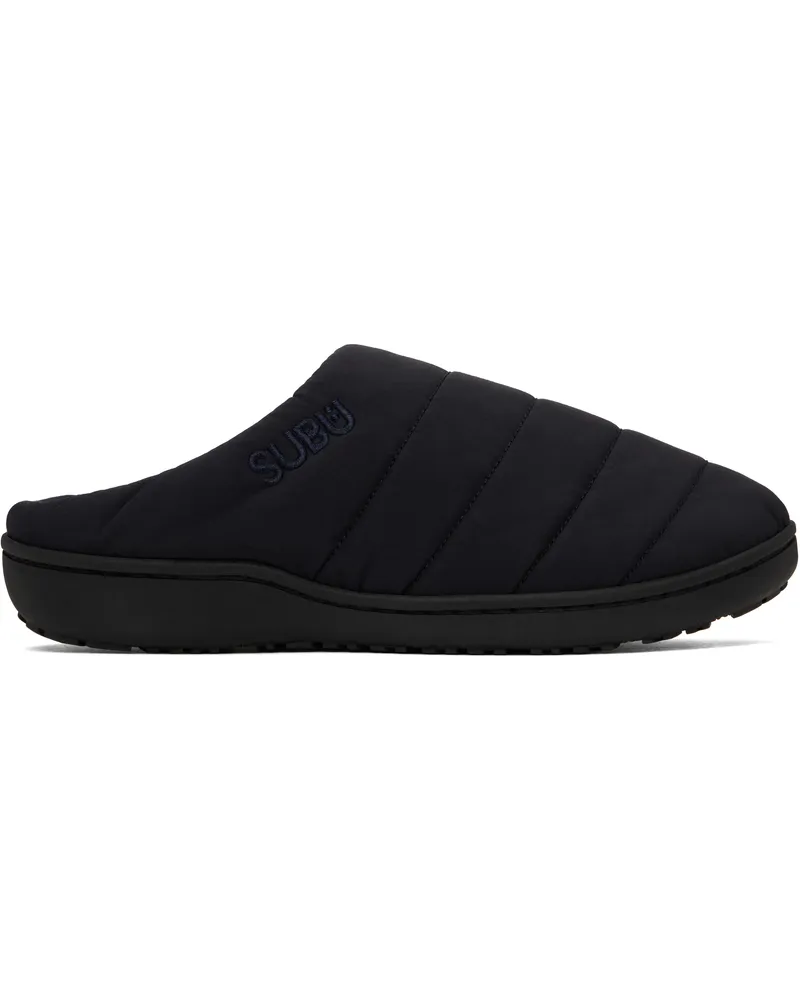 A.P.C. Navy SUBU Edition F-Line Slippers Iak