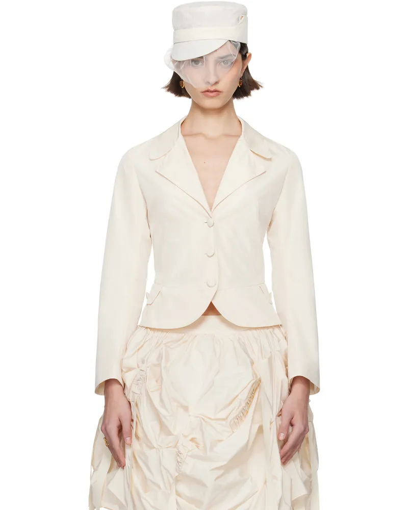 Renaissance Renaissance SSENSE Exclusive Bridal Capsule Tank Double Layer Blazer White