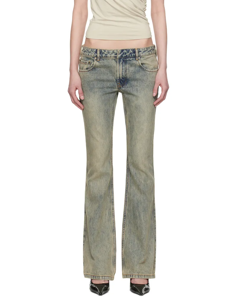 Entire Studios Blue Slim-Flared Jeans Surfacewave