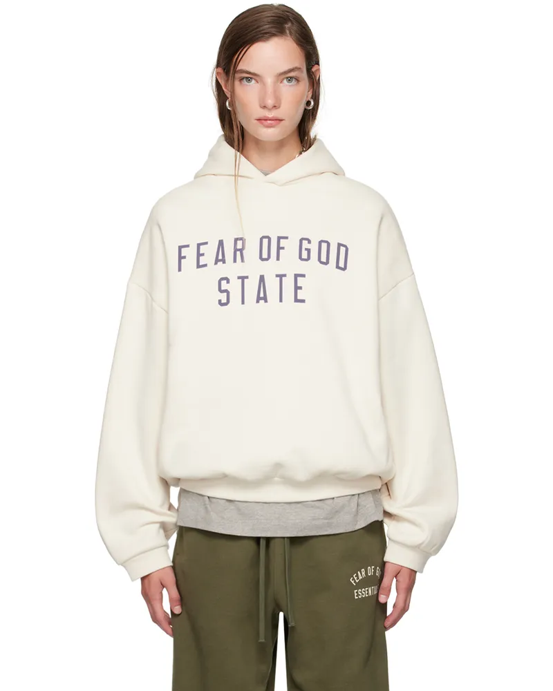 Fear of God Off-White Printed Logo Hoodie Shell