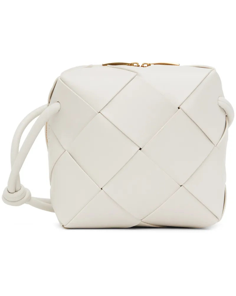 Bottega Veneta White Mini Cassette Camera Bag 9009
