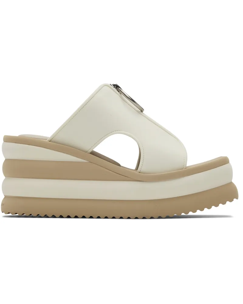 Stella McCartney Off-White Scuba Slide Sandals 9112
