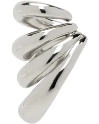 PANCONESI Silver Multi Blow Up Ear Cuff Silver