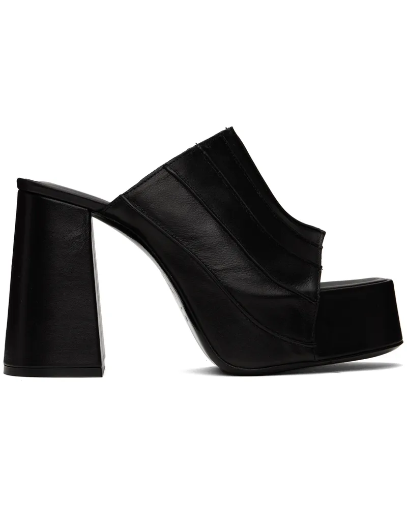 by FAR SSENSE Exclusive Black Brad Heeled Sandals Bl