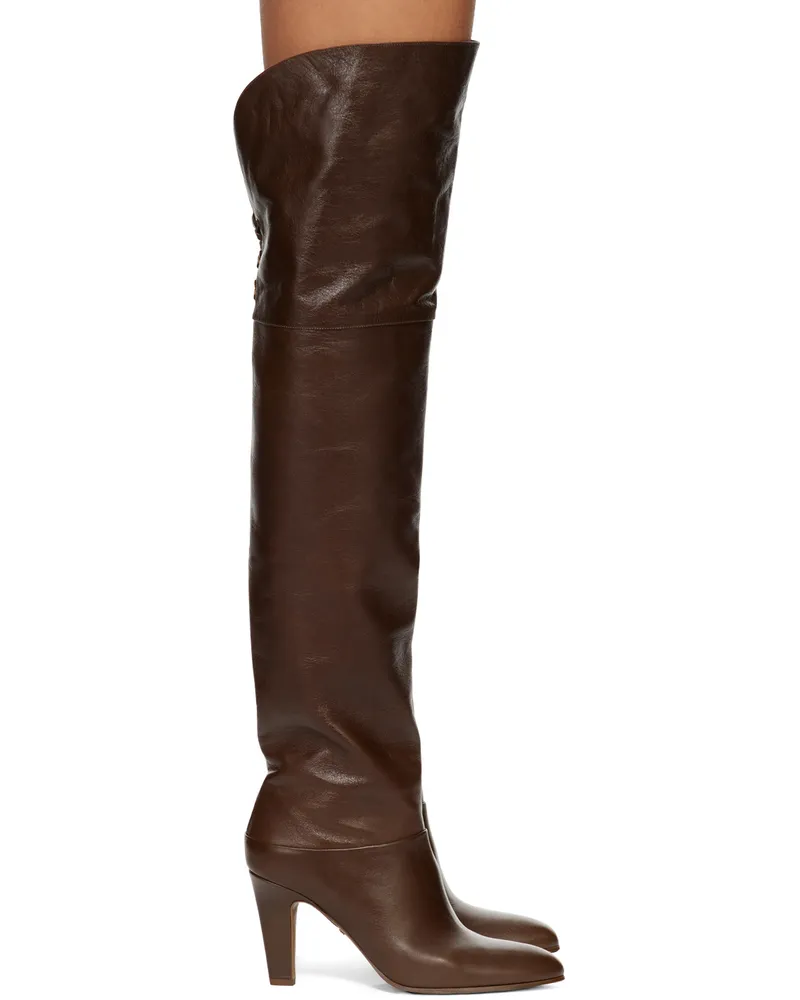 Chloé Brown Eve Thigh High Boots 25e