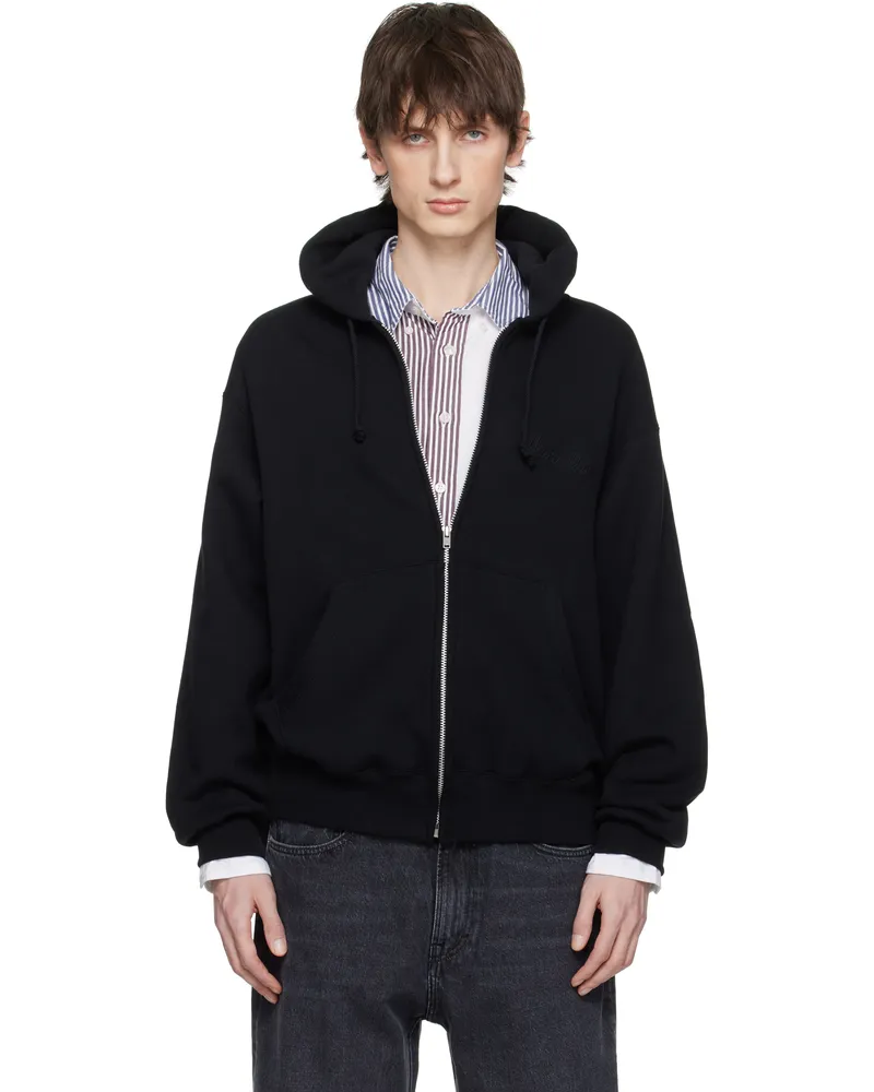 Wacko Maria Black 'Fight Club' Middle Weight Full Zip Hoodie Black