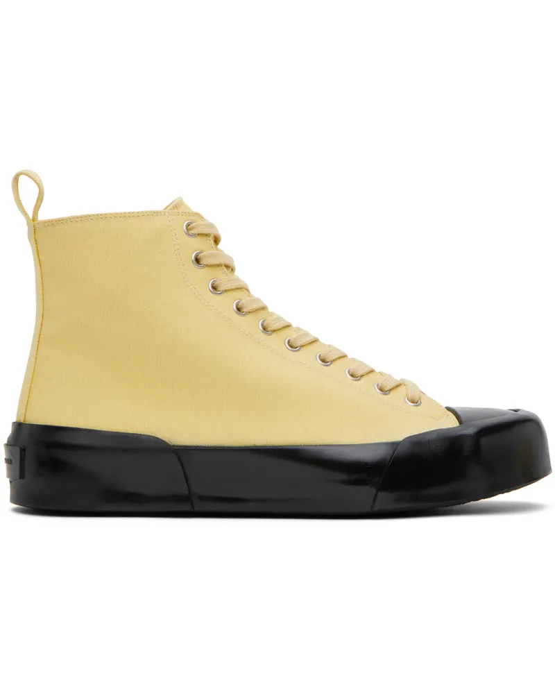 Jil Sander Yellow High-Top Sneakers 737