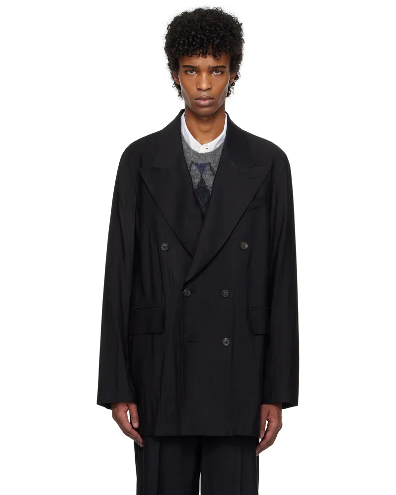 Our Legacy Black Sharp DB Blazer Black