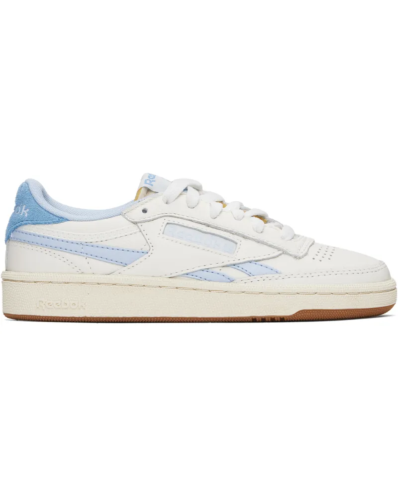 Reebok Off-White & Blue Club C Revenge Vintage Sneakers Chalk