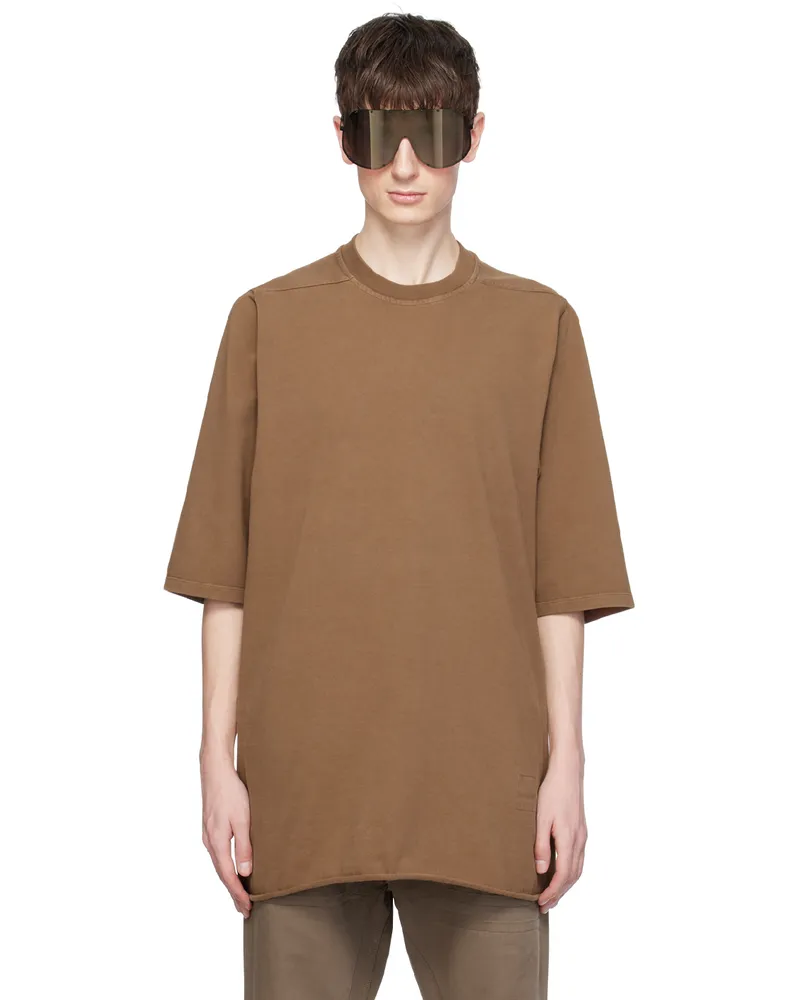 DRKSHDW by Rick Owens Brown Jumbo T-Shirt 44