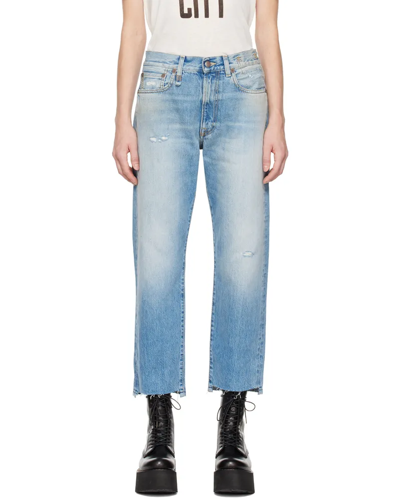 R13 Blue Boyfriend Jeans Irving