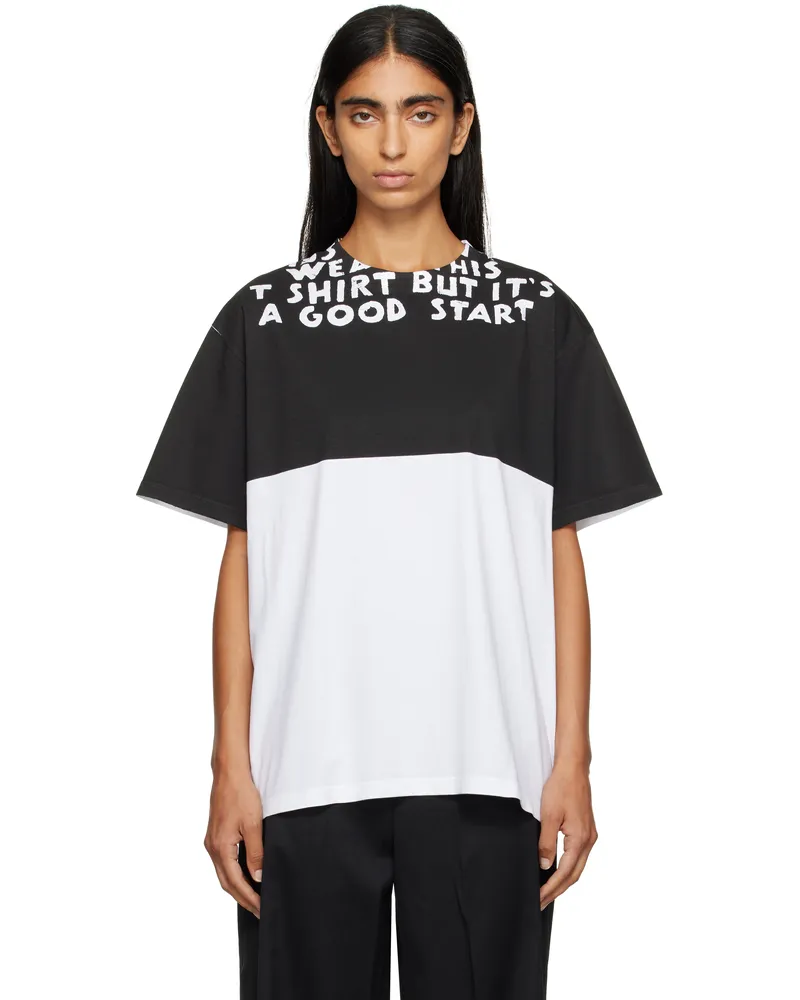 Maison Margiela White & Black SIDA T-shirt 100
