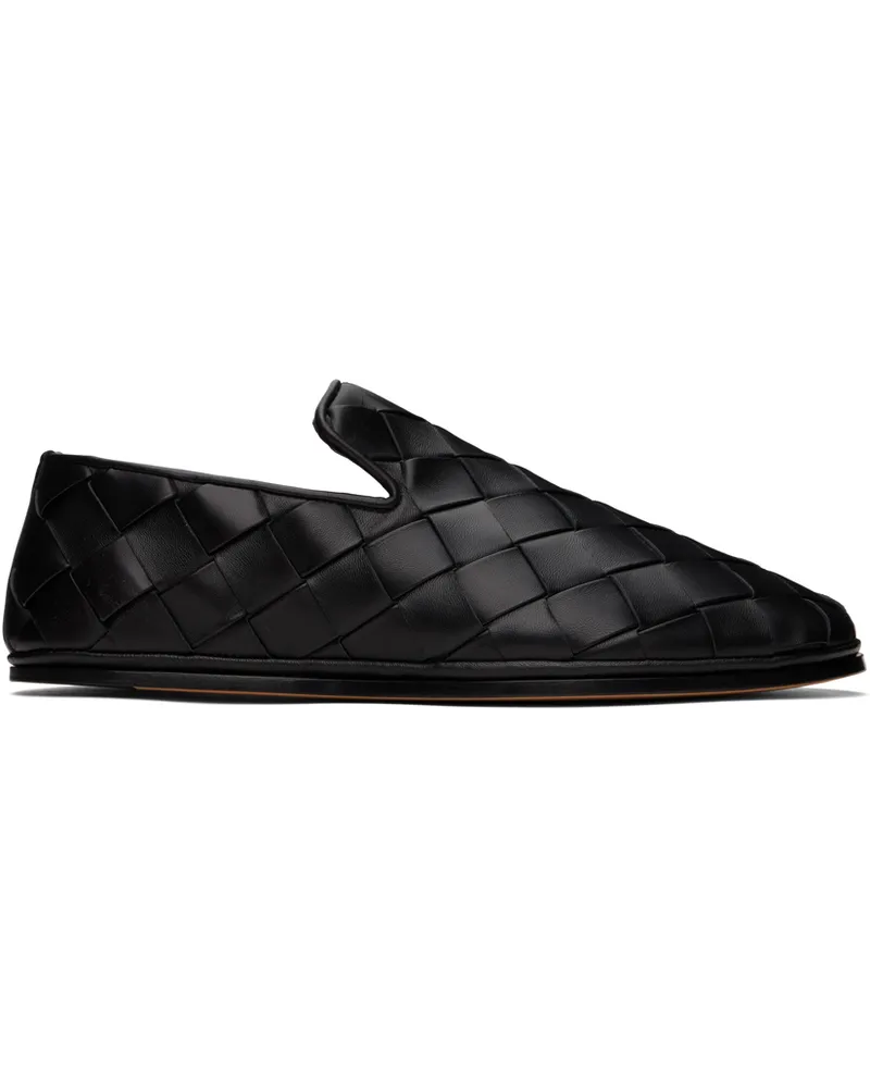 Bottega Veneta Black Sunday Slippers 1000-Black