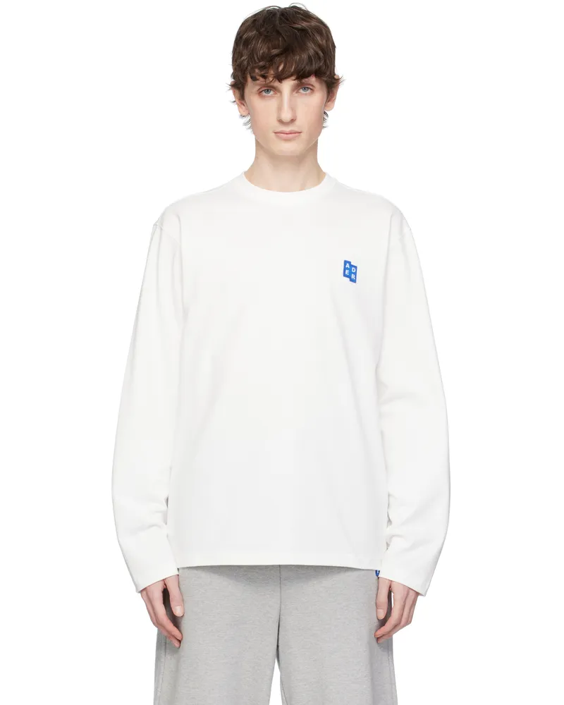 Adererror White Sig; TRS Tag 01 LS T-shirt Off