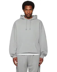 SKIMS Gray Terry Relaxed Hoodie Pacific