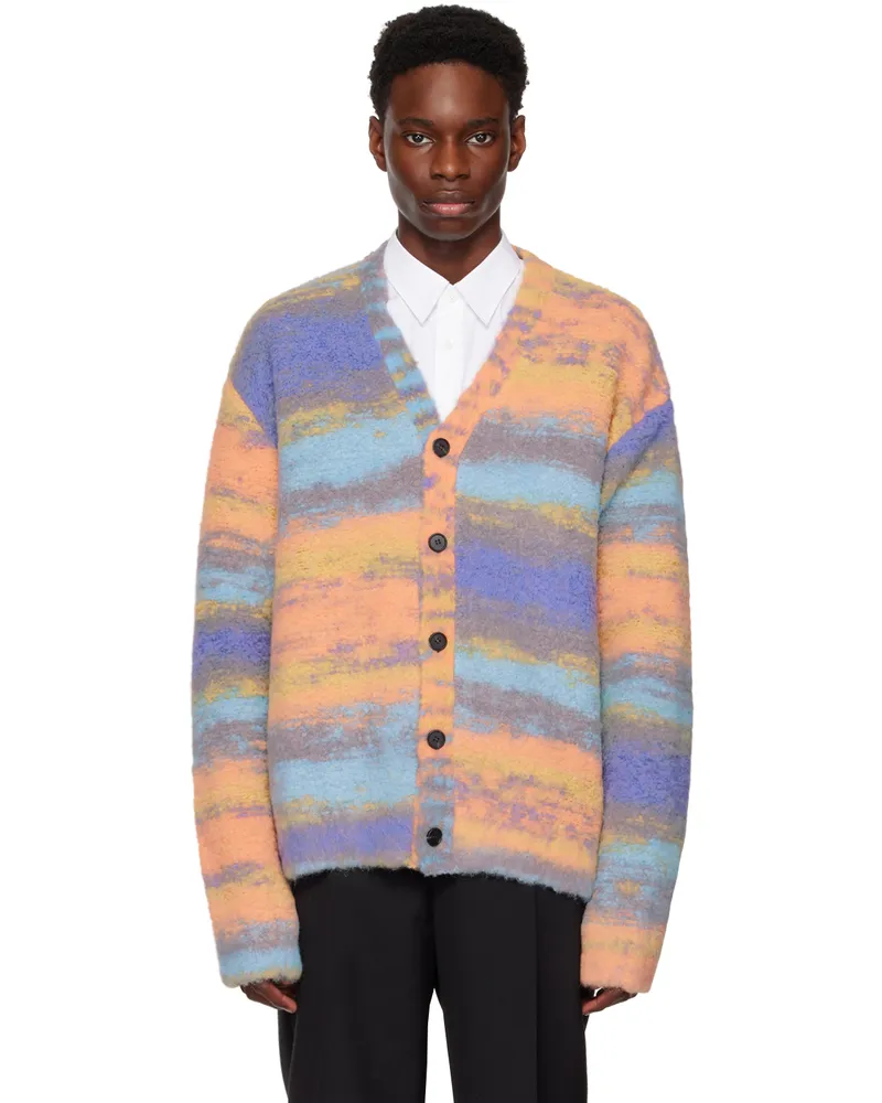 Wooyoungmi Multicolor Y-Neck Cardigan Orange