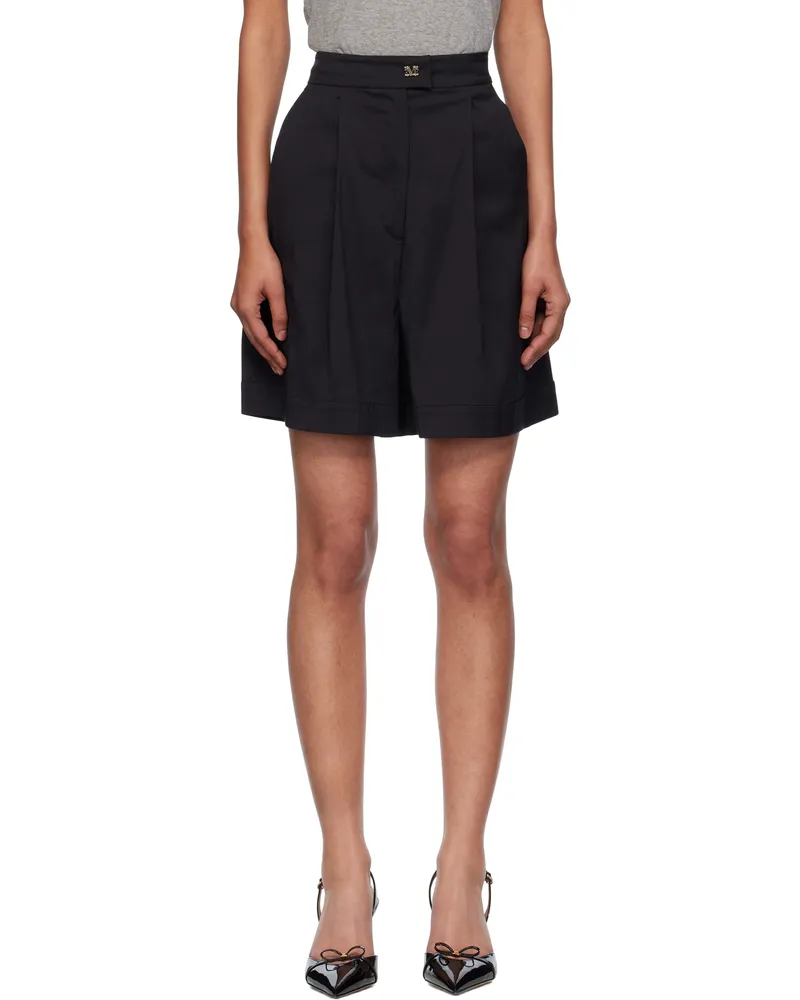 Max Mara Black Sultano Trouser Shorts 005