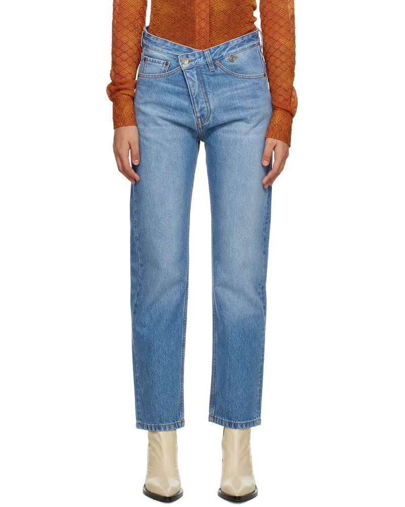 Victoria Beckham Blue Phoebe Boyfriend Jeans 7818