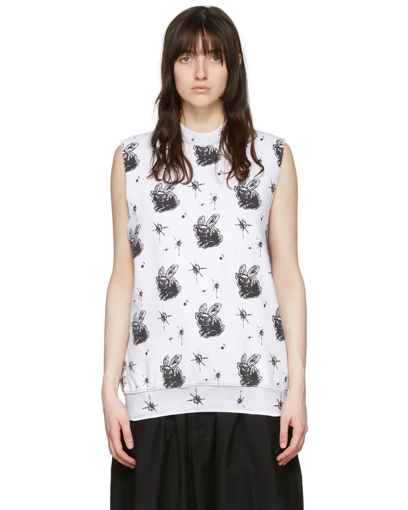 WE 11 DONE White Cotton Tank Top White