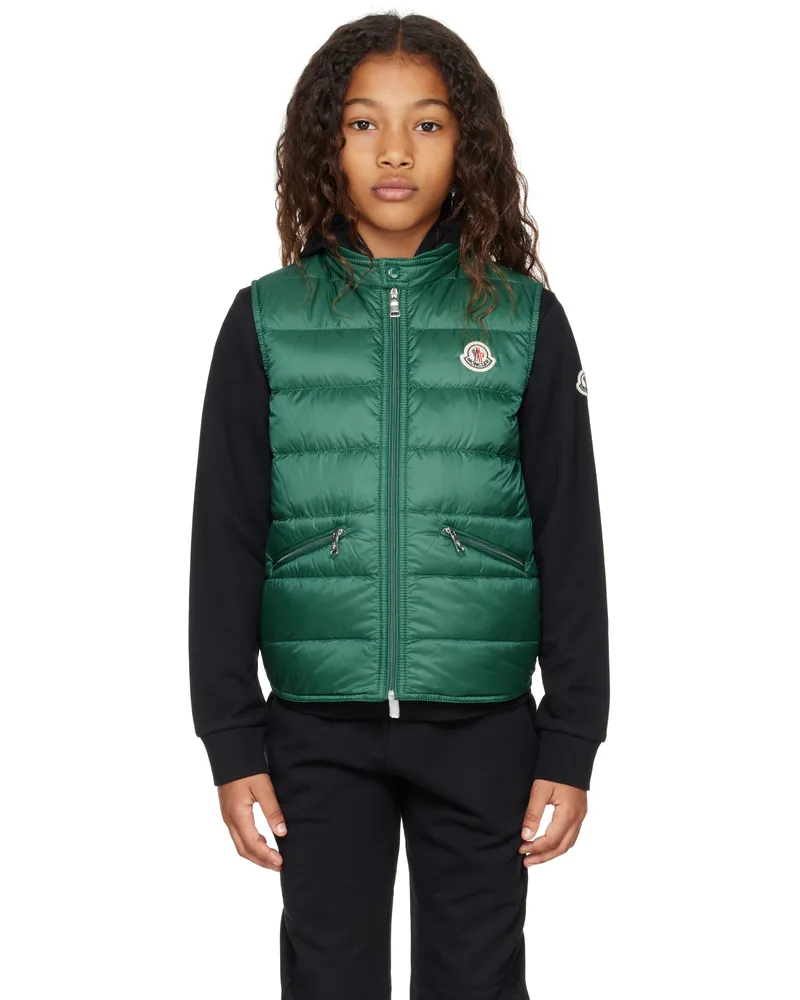 Moncler Big Kids Green Gui Packable Down Vest 84l