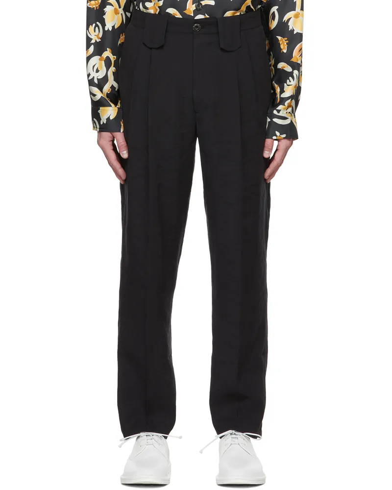 Nanushka Black Mats Trousers Black