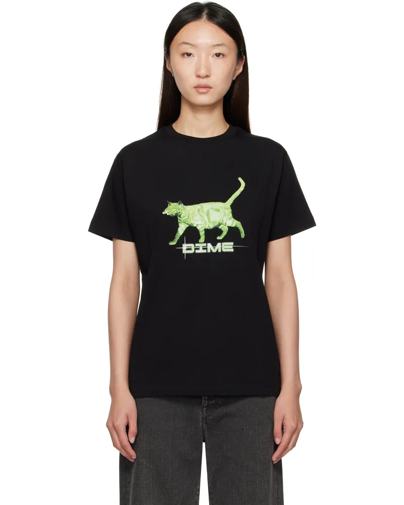 Dime Black Splinter T-shirt Black