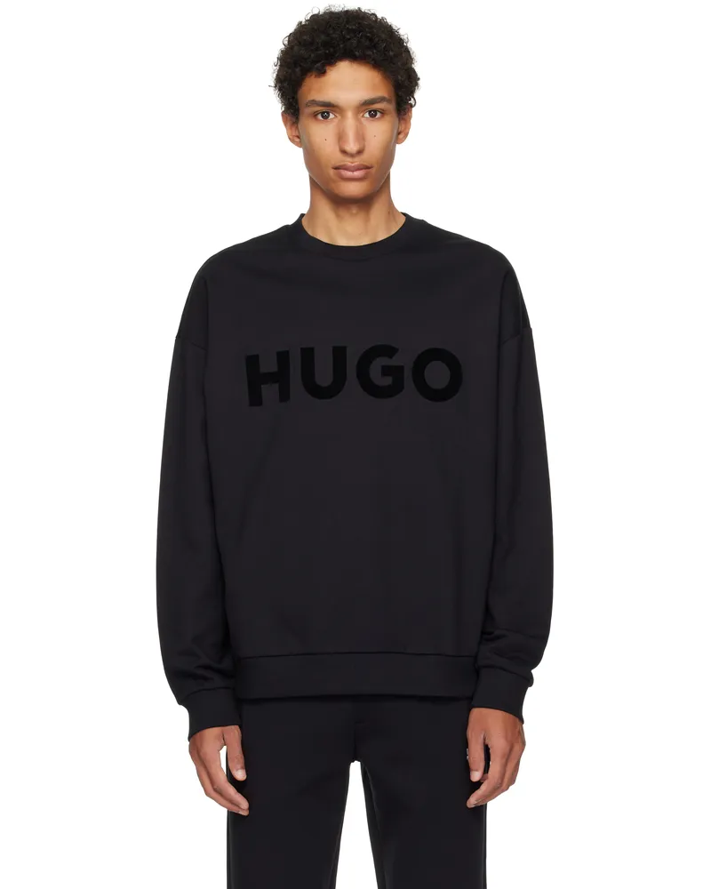 HUGO BOSS Black Oversize-Fit Sweatshirt 001-black