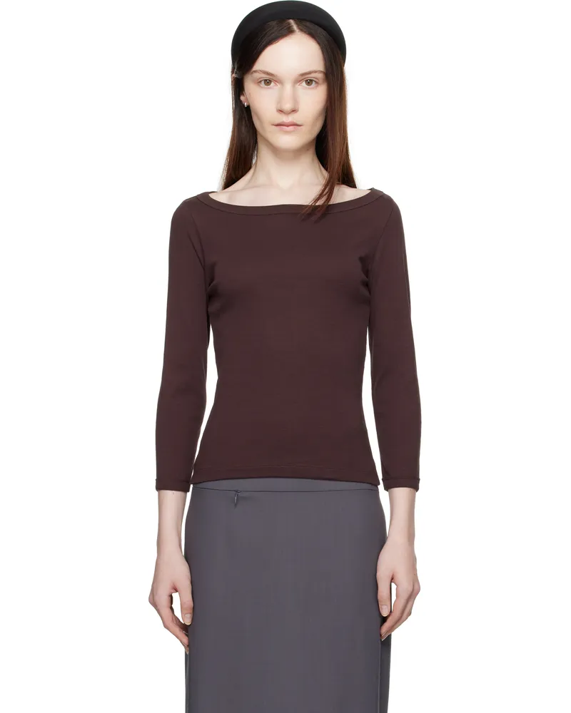Flore Flore Brown Steffi T-shirt Choco