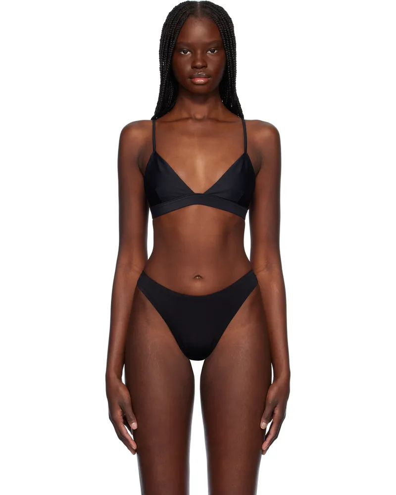 CDLP Black Triangle Bikini Top Black
