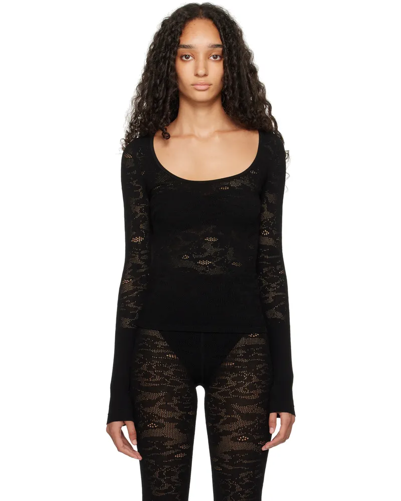 Maria Mcmanus Black Ballet Lace Top Black