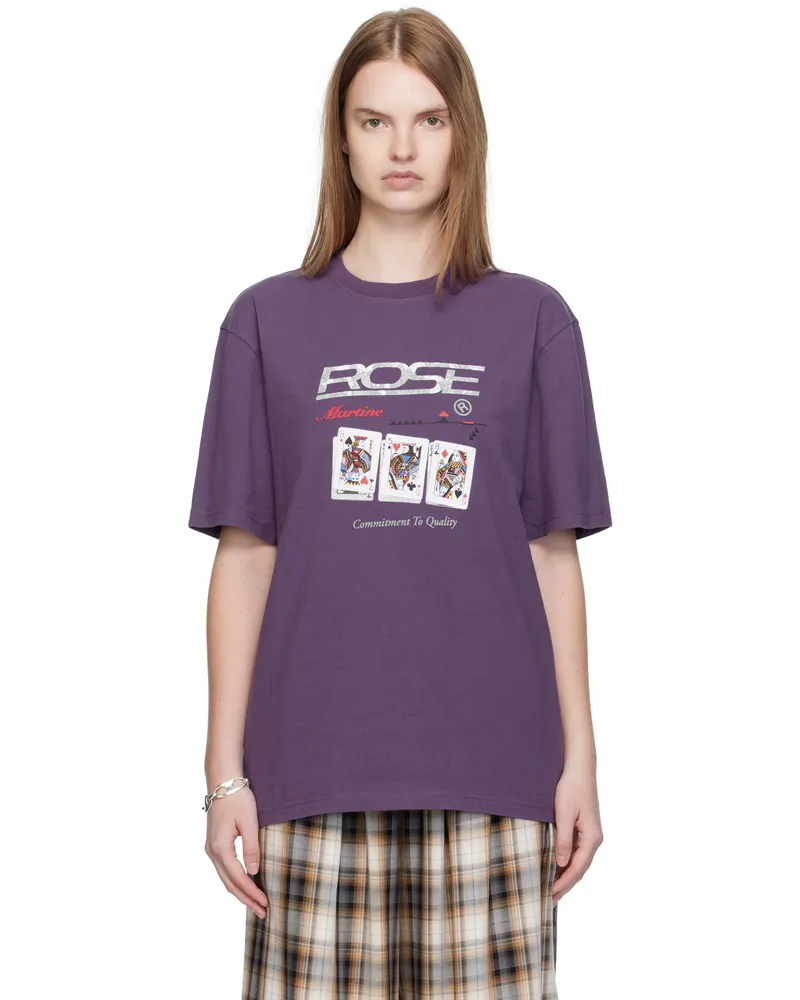 Martine Rose Purple Classic T-shirt Purple