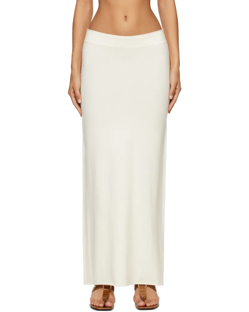 arch4 Off-White Parker Maxi Skirt Ivory