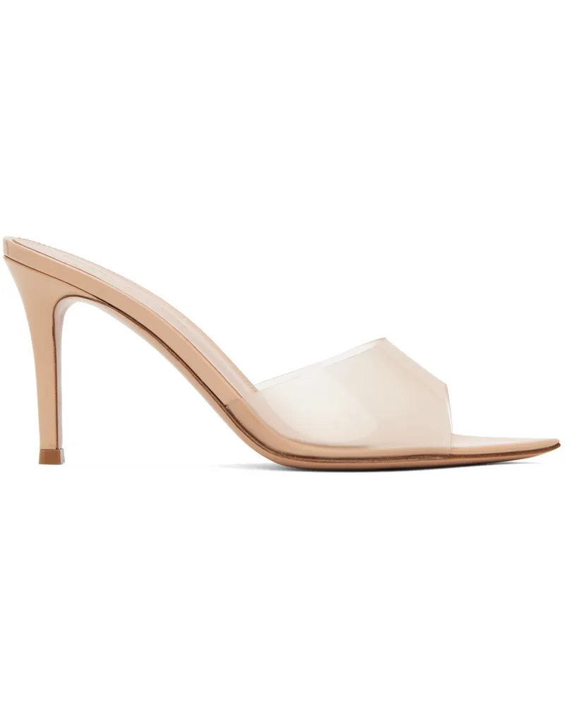 Gianvito Rossi Beige Elle 85 Heeled Sandals Nude+nude
