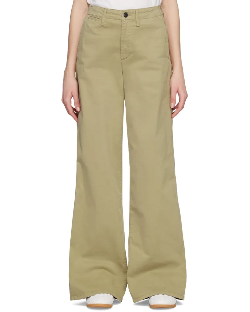 Rag & Bone Khaki Sofie Trousers Khaki