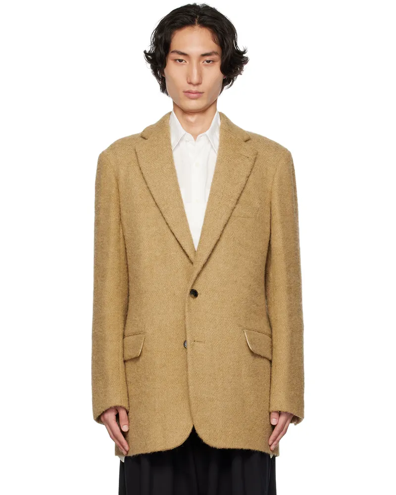 Dries van Noten Tan Two-Button Blazer 102
