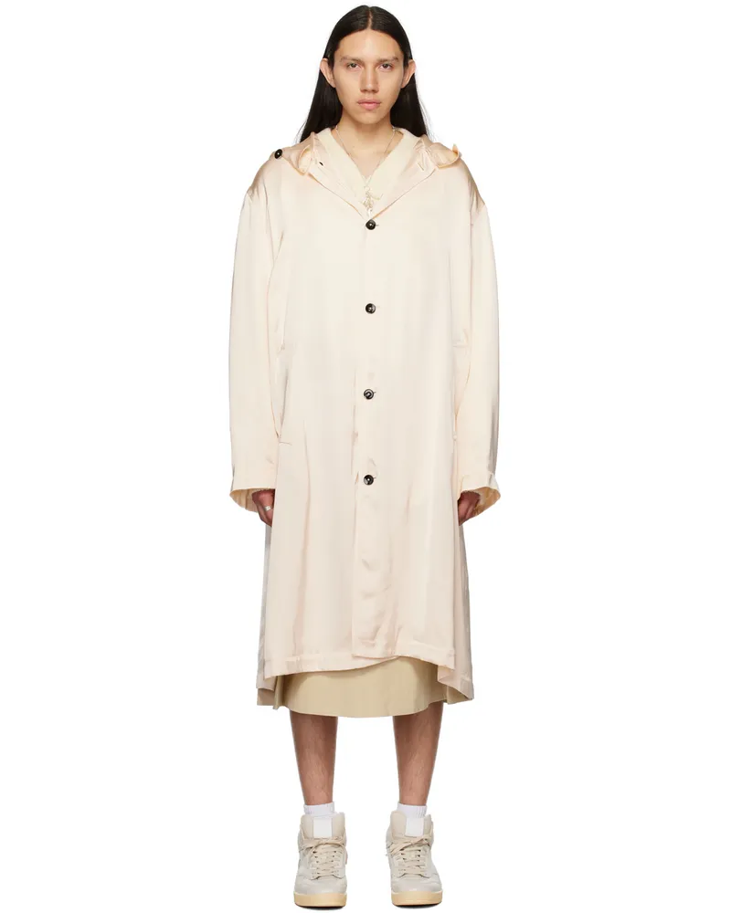 Jil Sander Beige Hooded Coat 280