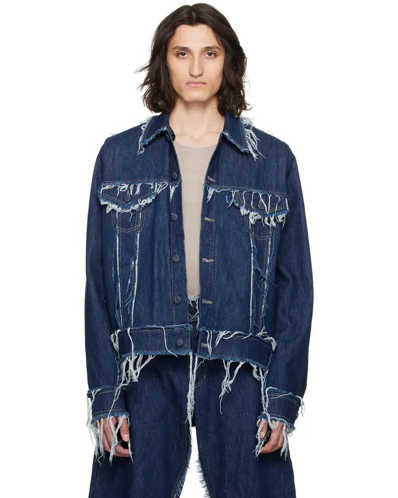 Bianca Saunders Blue Lexxus 23 Denim Jacket Midnight