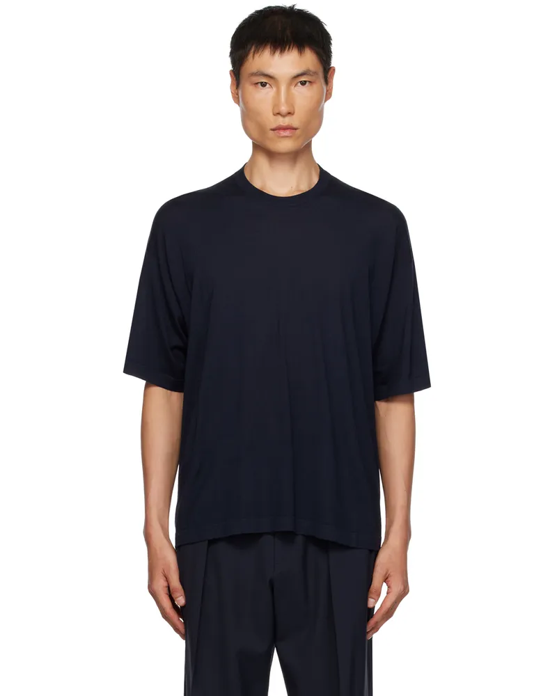 The Row Navy Dlomu T-Shirt Navy