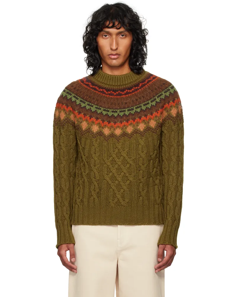 Moncler Khaki Wool Sweater F82