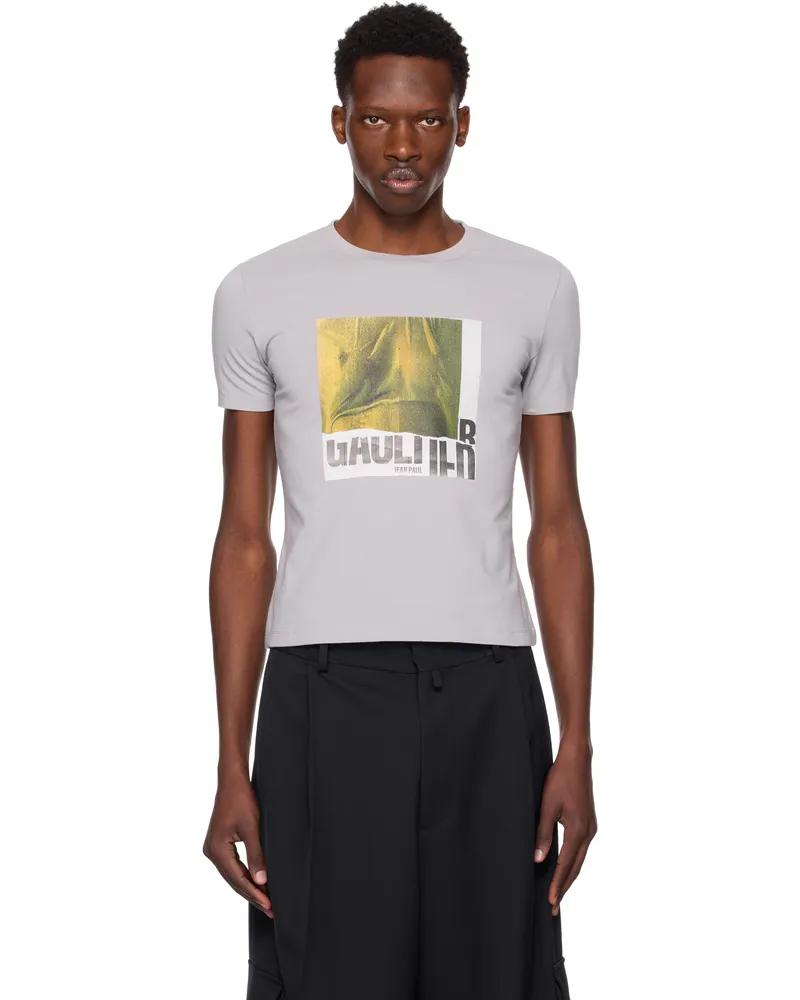 Jean Paul Gaultier SSENSE Exclusive Gray Baby T-shirt 134812-heathergrey