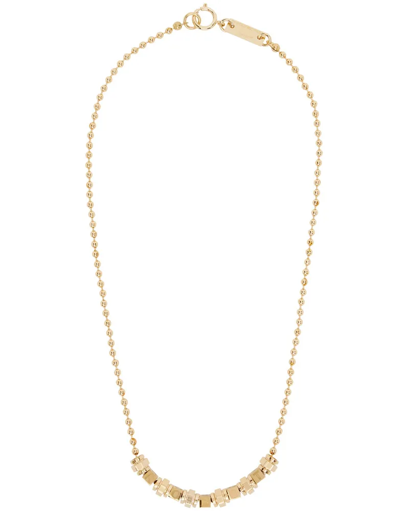 In Gold We Trust Paris SSENSE Exclusive Gold AI Necklace Gold