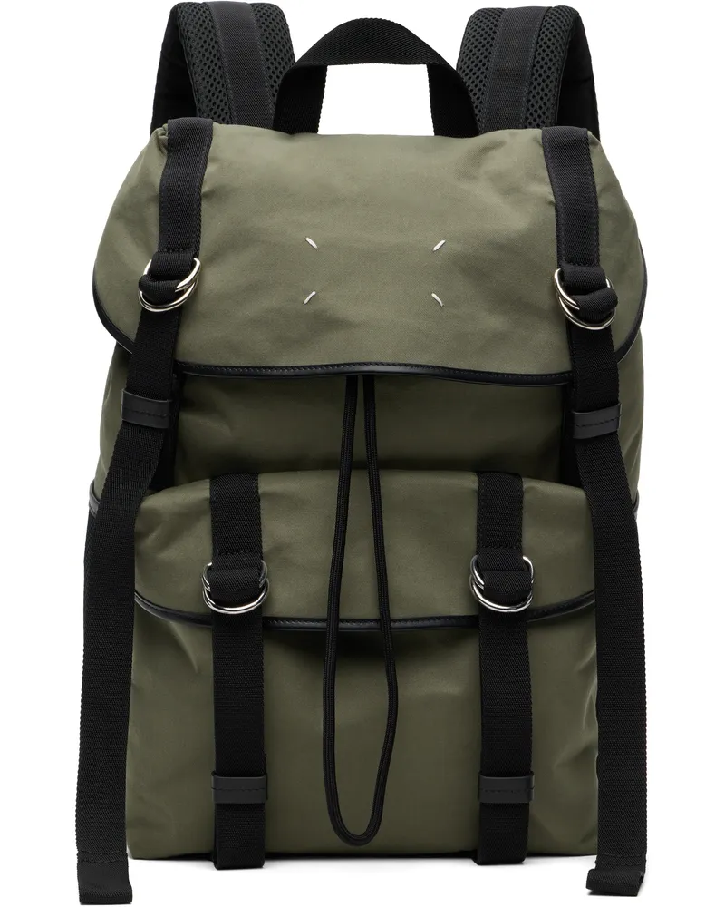 Maison Margiela Khaki High Tech Medium Backpack Hb052