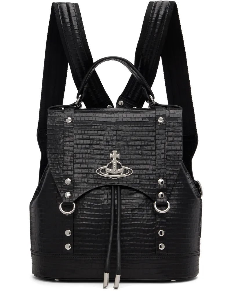 Vivienne Westwood Black Max Small Backpack N401
