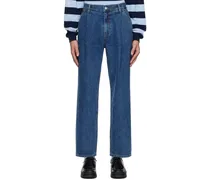 Indigo One Tuck Jeans