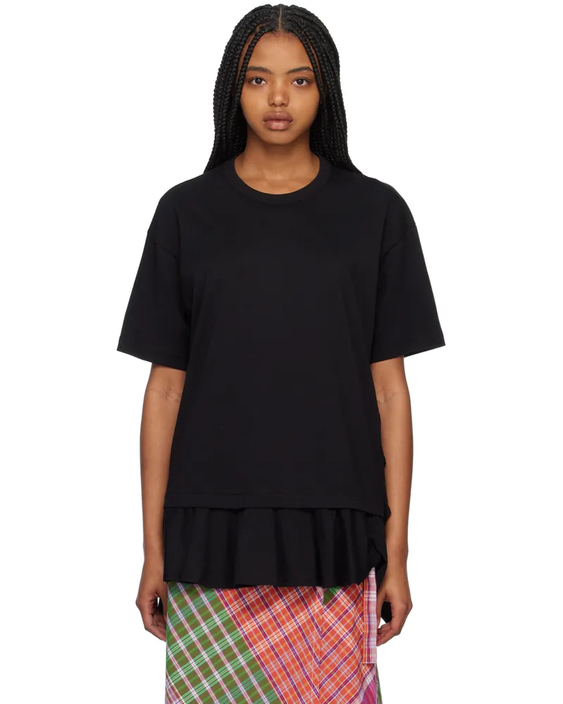 Comme des Garçons Black Ruffled T-Shirt 1