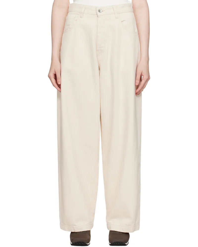 YMC Beige Replacement Jeans 10-ecru